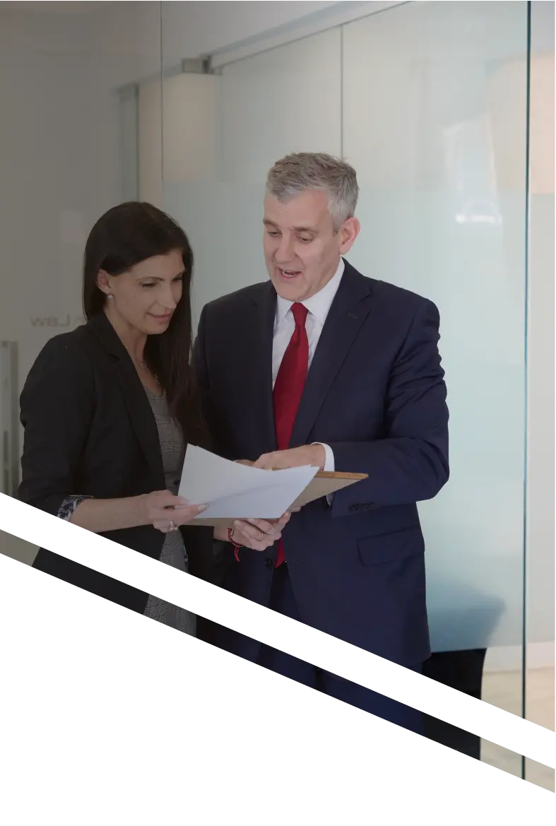 Michael E. Skiber reviewing documents