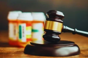 Dangerous Drugs behind a Gavel to represent the justice Skiber law will get