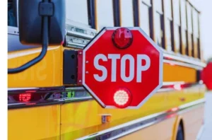 Bus stop sign, representing a bus accident and how Skiber Law can help