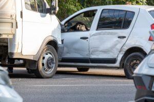 An accident involving a truck and a car, with someone nearby wondering where truck accidents happen most frequently in Stamford, Connecticut